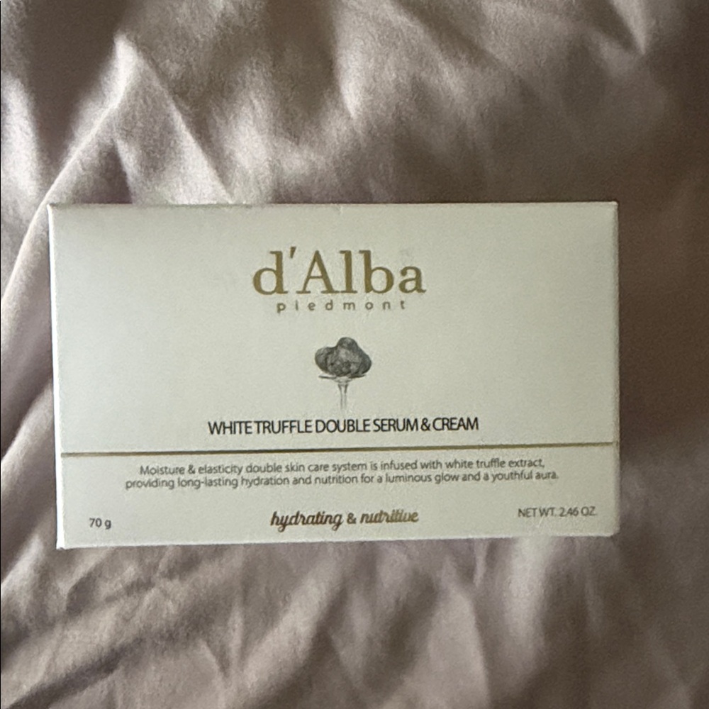 d'Alba White Truffle Double Serum & Cream - Luxurious White Packaging